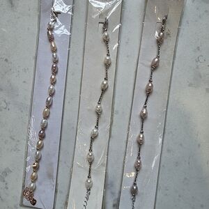 Elegant Freshwater Pearl Bracelet Set